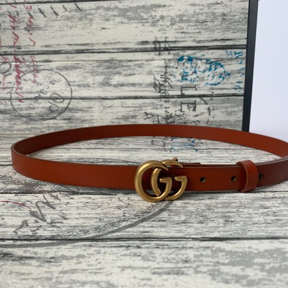 Leather belts with GG buckle main image 5